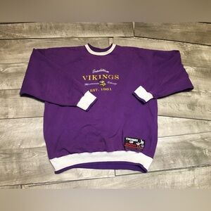 Vintage Legends Thumbs Up Minnesota Vikings Football Sweatshirt Size Large 90s